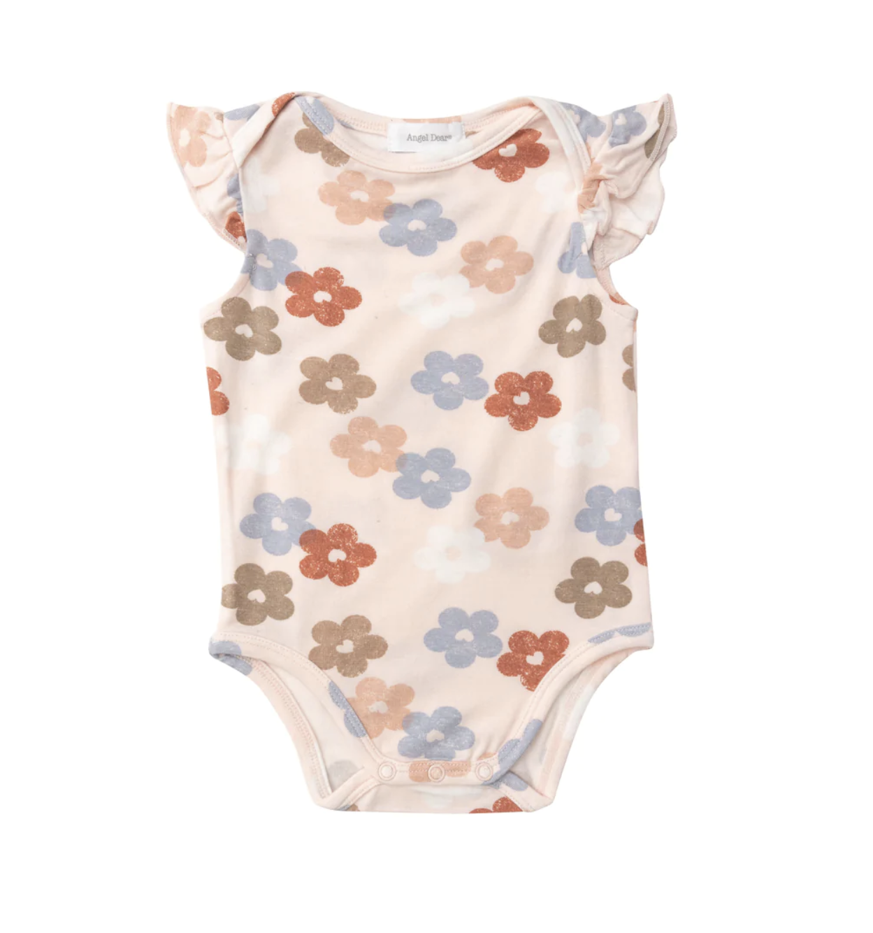 Daisy Hearts Ruffle Sleeve Onesie - Urban Threads Clothing Boutique