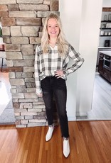 Abigail Forest + Ivory Plaid Top