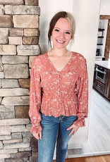 Canyon Rose Floral Blouse