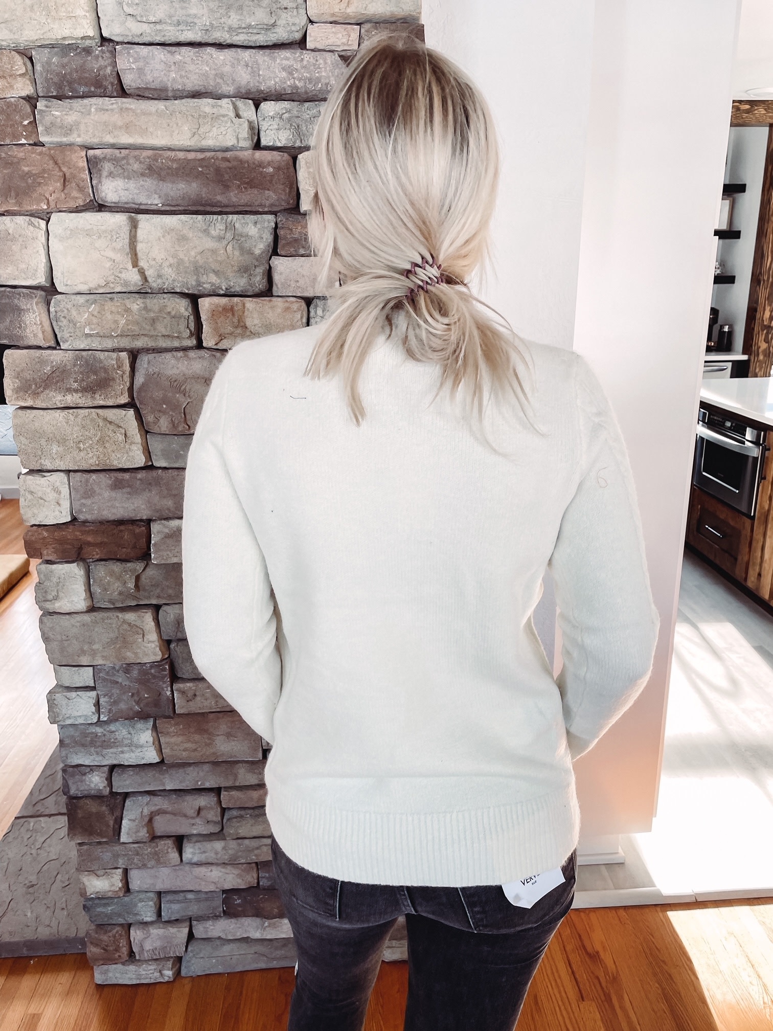 Sarah Ivory Cable Knit Sweater
