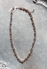 Silver Bold Stone Necklace
