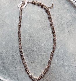 Silver Bold Stone Necklace