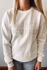 White Leather SDSU Sweatshirt