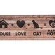 Dog Speak Dog Speak Large Pallet Box Sign House + Cat + Love = Home