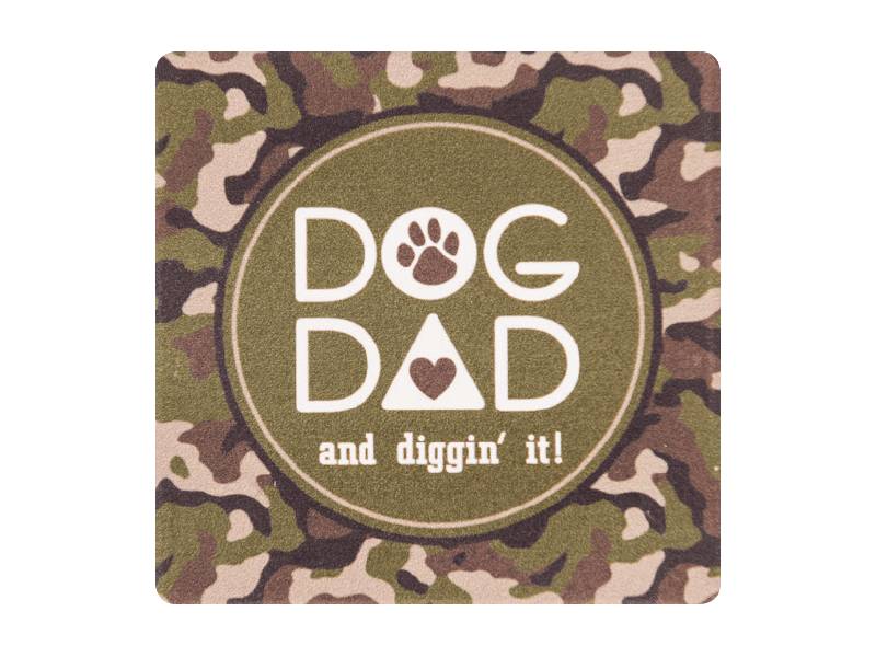 Dog Speak Dog Speak Absorbent Stone Coaster Dog Dad