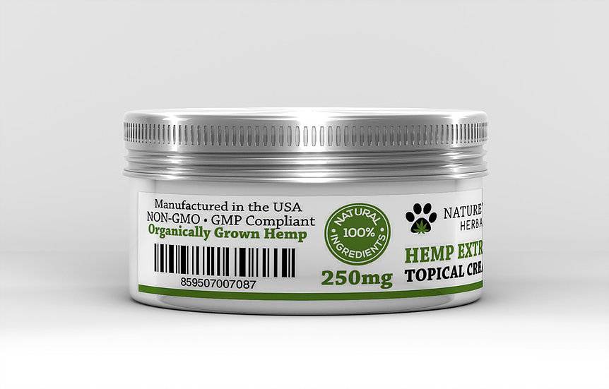 Nature's Pet Herbals Nature's Pet Herbals Hemp Extract CBD Topical Cream