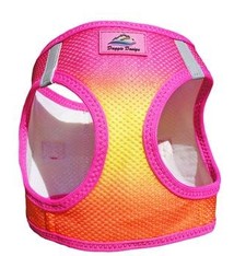 Doggie Design Doggie Design American River Choke Free Harness Ombre Collection Raspberry Pink And Orange