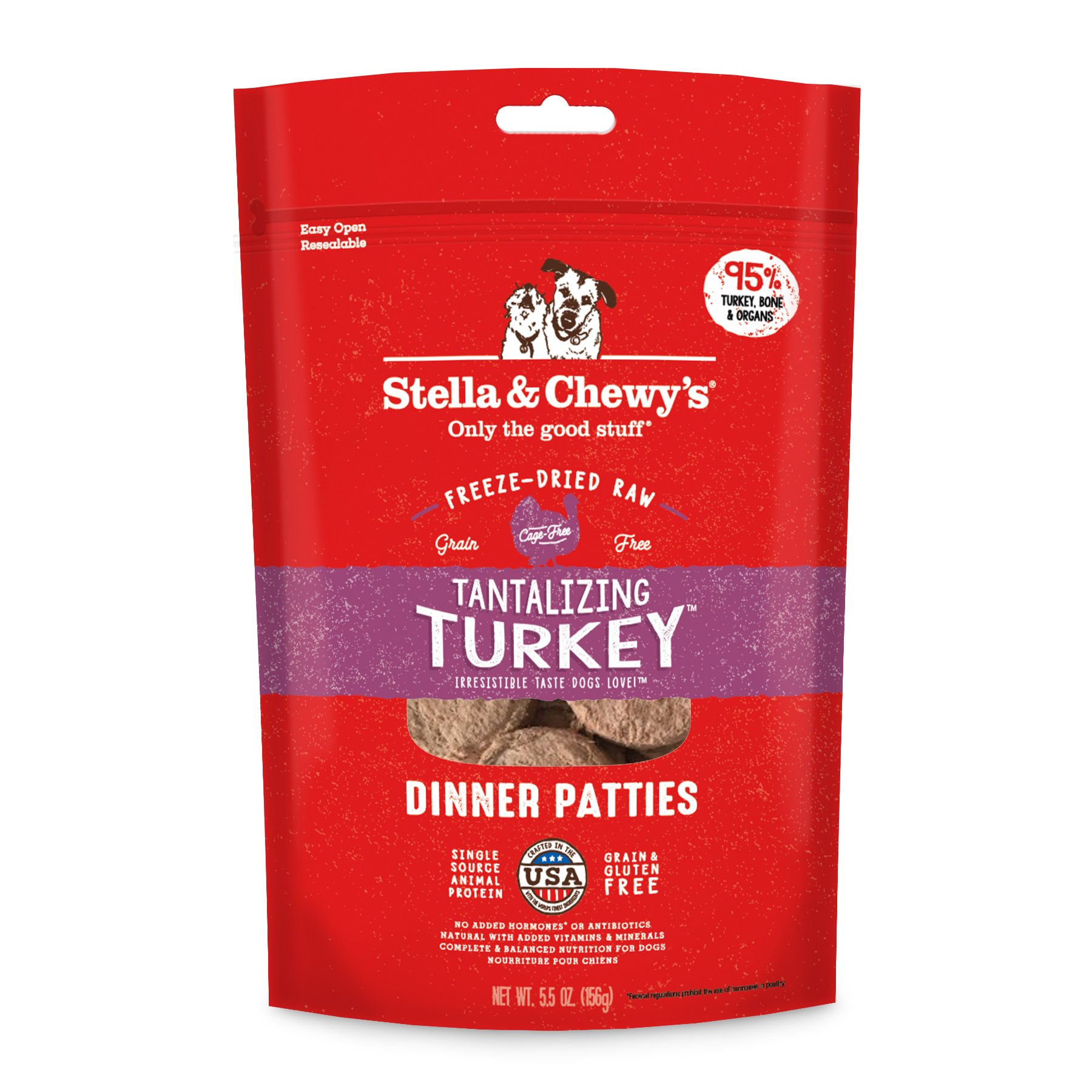 Stella & Chewys Stella & Chewys Tantalizing Turkey Freeze Dried Dinner Patties