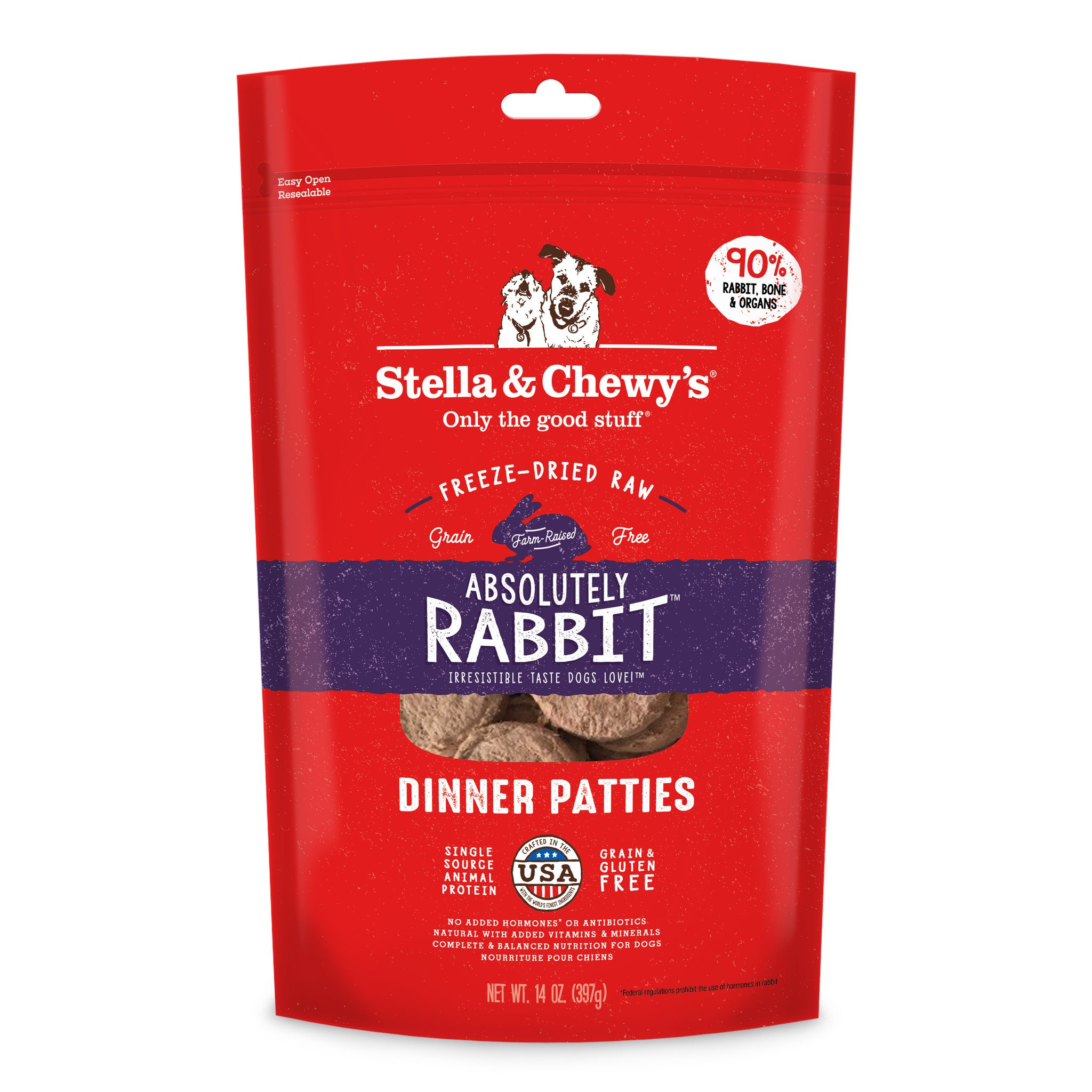 Stella & Chewys Stella & Chewys Absolutely Rabbit Freeze Dried Dinner Patties