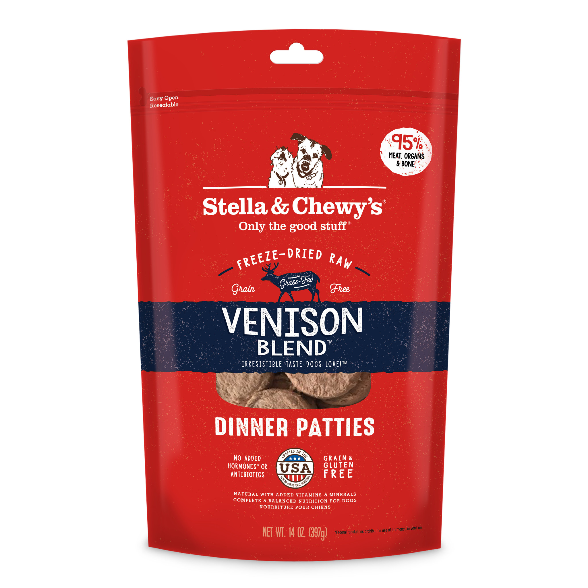 Stella & Chewys Stella & Chewys Venison Blend Freeze Dried Dinner Patties