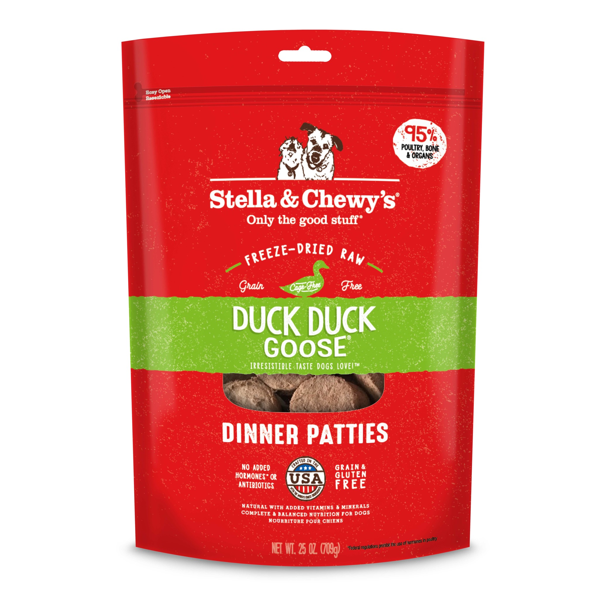 Stella & Chewys Stella & Chewys Duck Duck Goose Freeze Dried Dinner Patties