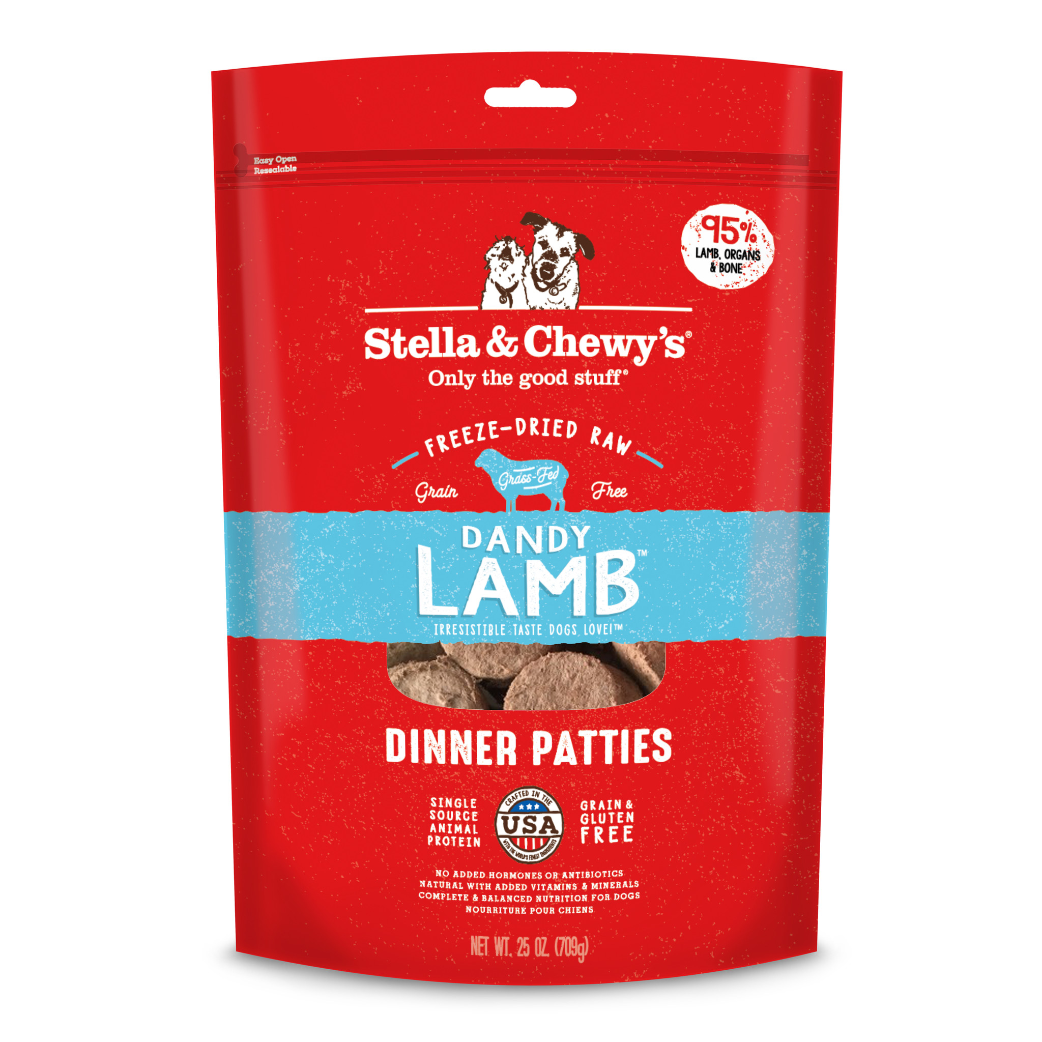 Stella & Chewys Stella & Chewys Dandy Lamb Freeze Dried Dinner Patties