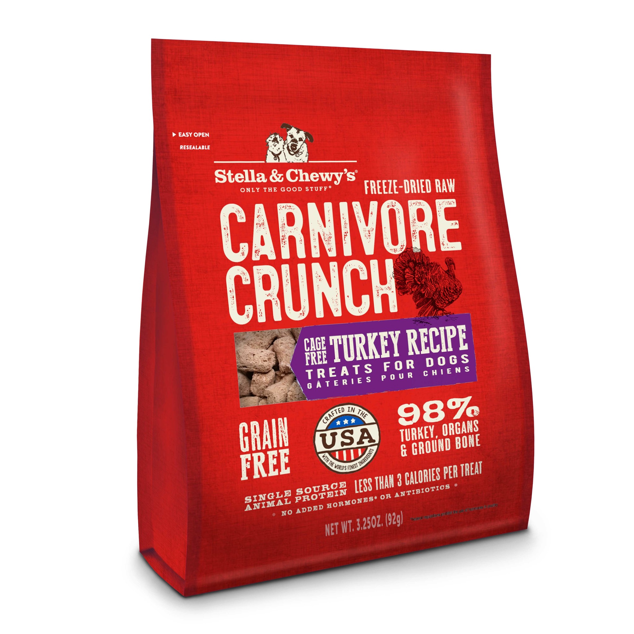 Stella & Chewys Stella & Chewys Turkey Carnivore Crunch 3.25oz