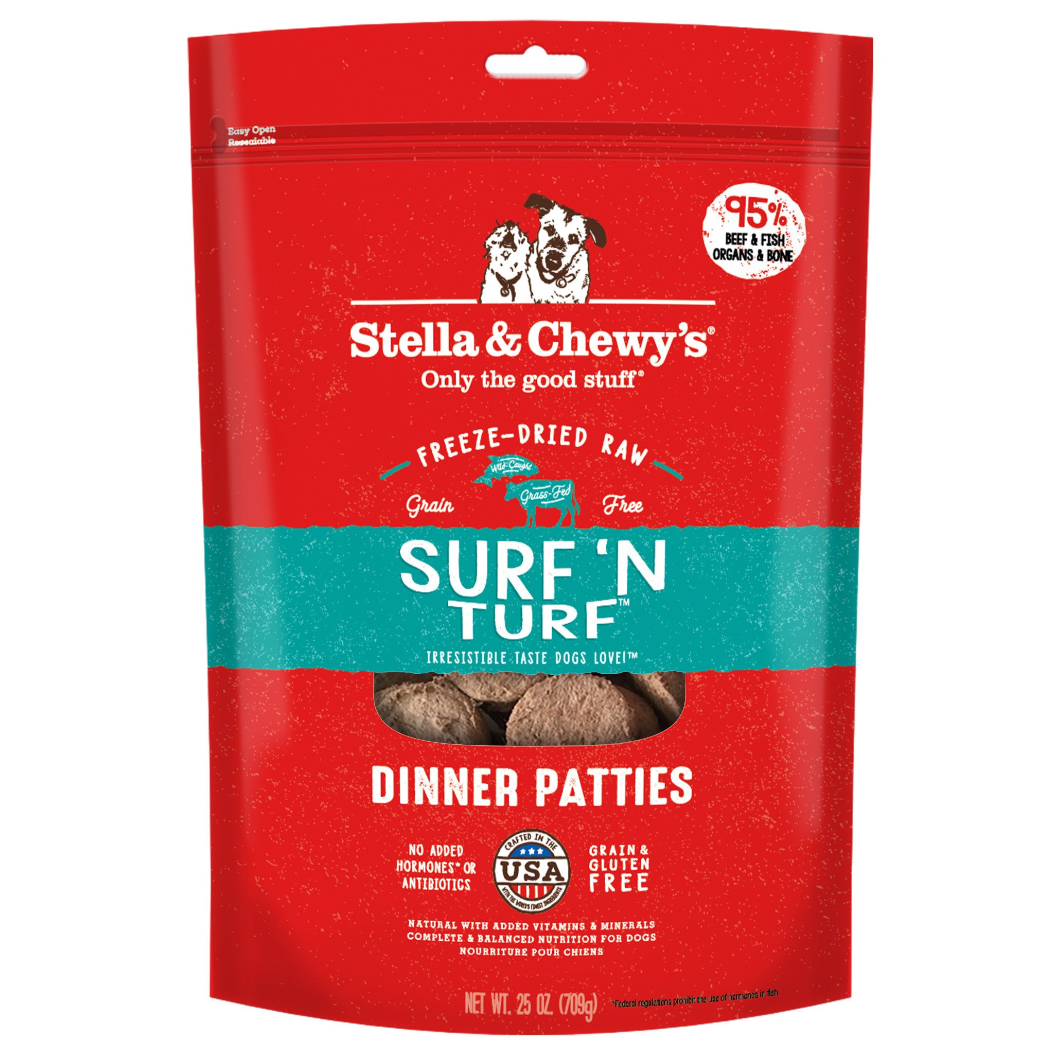 Stella & Chewys Stella & Chewys Surf & Turf Freeze Dried Dinner Patties