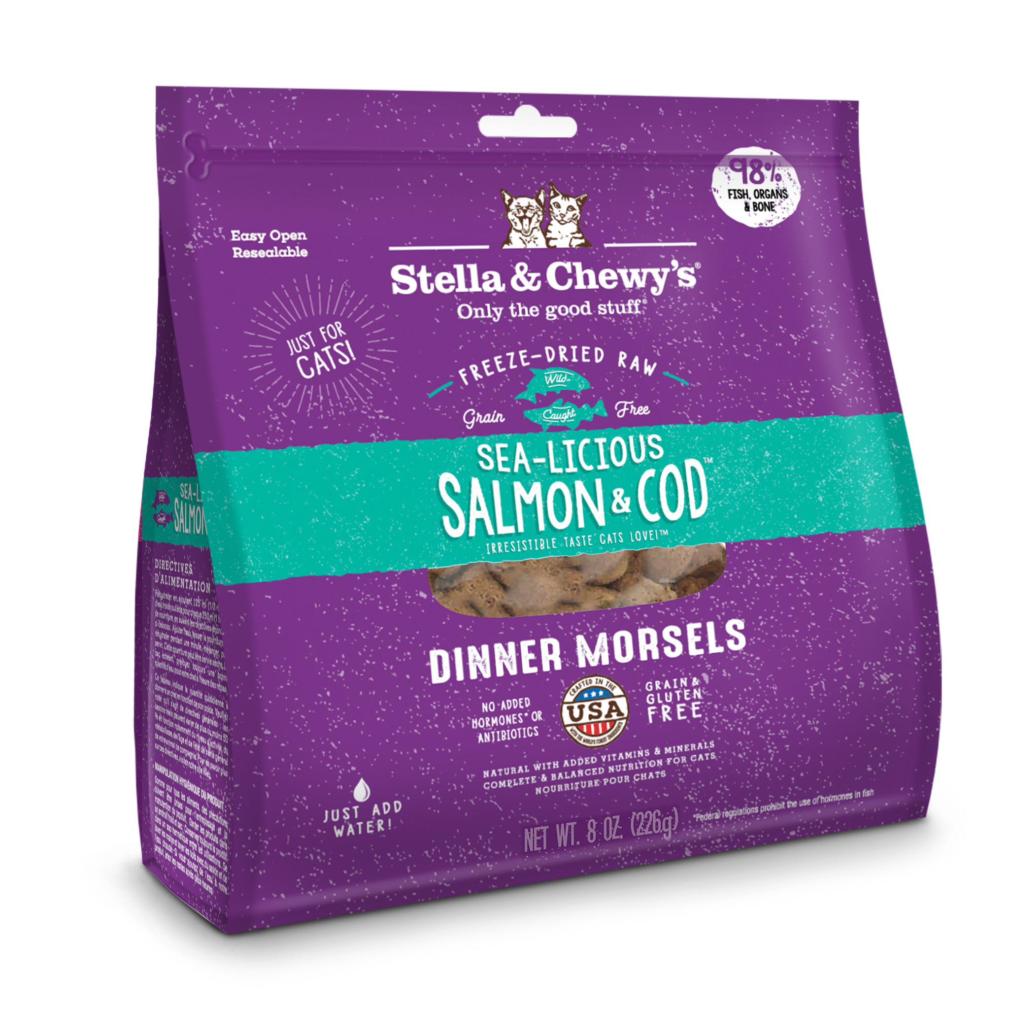 Stella & Chewys Stella & Chewys Sea Licious Salmon & Cod Freeze Dried For Cats