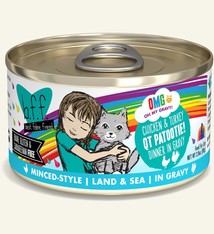 Weruva BFF OMG QT Patootie! Chicken & Turkey Dinner in Gravy For Cats