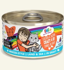 Weruva BFF OMG Crazy 4 U! Chicken & Salmon Dinner in Gravy For Cats