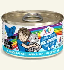 Weruva BFF OMG Love Munchkin! Chicken & Pumpkin dinner in Gravy For Cats