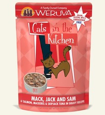 Weruva Weruva Cats in the Kitchen Mack, Jack & Sam Salmon, Mackerel & Skipjack Tuna in Gravy For Cats