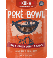 Koha Koha Poke Bowl Tuna & Chicken Entree in Gravy For Cats
