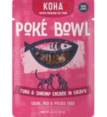 Koha Koha Poke Bowl Tuna & Shrimp Entree in Gravy For Cats