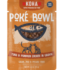 Koha Koha Poke Bowl Tuna & Pumpkin Entree in Gravy For Cats