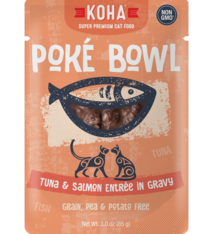 Koha Koha Poke Bowl Tuna & Salmon Entree in Gravy For Cats