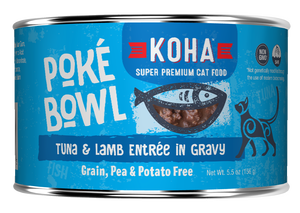 Koha Koha Poke Bowl Tuna & Lamb Entree in Gravy For Cats