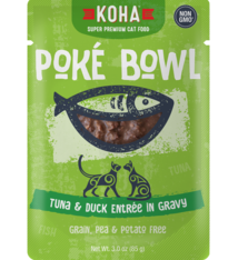 Koha Koha Poke Bowl Tuna & Duck Entree in Gravy For Cats
