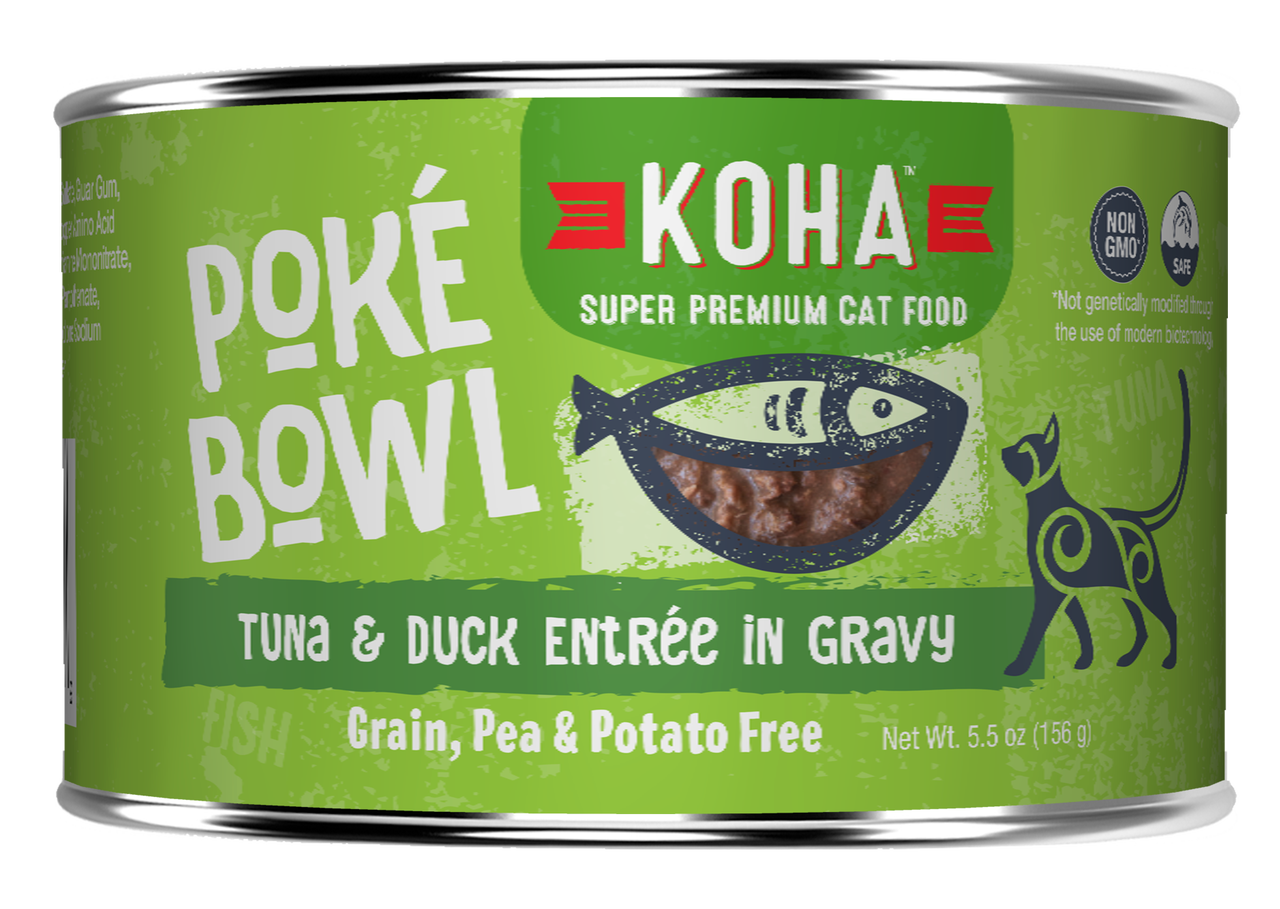 Koha Koha Poke Bowl Tuna & Duck Entree in Gravy For Cats
