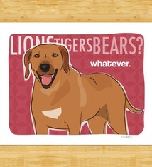Pop Doggie Pop Doggie Lions Tigers Bears, Rhodesian Ridgeback Print