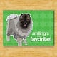 Pop Doggie Pop Doggie Keeshond Magnet, Smiling Is My Favorite