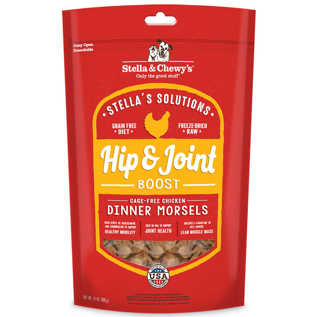Stella & Chewys Stella & Chewys Stella's Solutions Hip & Joint Boost Freeze Dried Dinner Morsels 13 oz