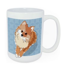 Pop Doggie Pop Doggie Pomeranian Mug, Time To Walk The Dog