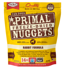 Primal Pet Foods Primal Raw Freeze-Dried Canine Rabbit Formula 14oz