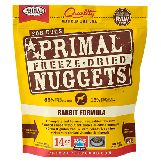 Primal Pet Foods Primal Raw Freeze-Dried Canine Rabbit Formula 14oz