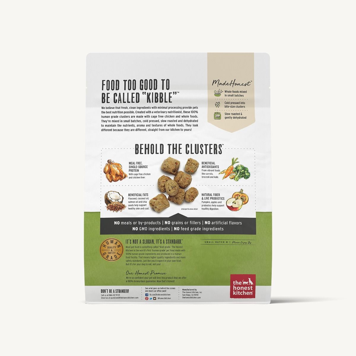 The Honest Kitchen Honest Kitchen Grain Free Chicken Recipe Whole Food Clusters