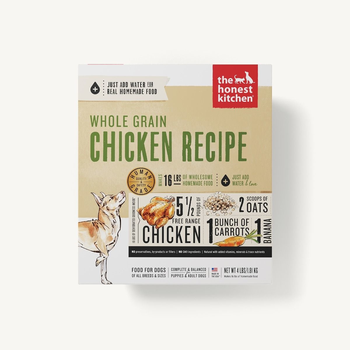 The Honest Kitchen Honest Kitchen Dehydrated Whole Grain Chicken Recipe