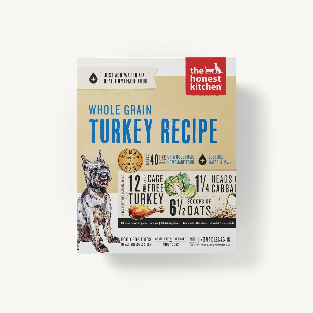 The Honest Kitchen Honest Kitchen Dehydrated Whole Grain Turkey Recipe