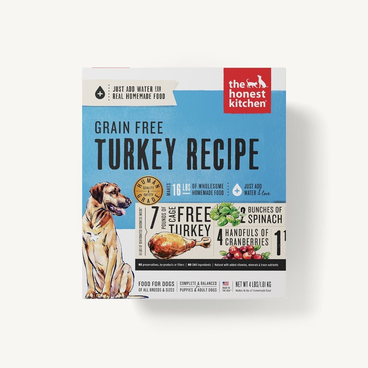 The Honest Kitchen Honest Kitchen Dehydrated Grain Free Turkey Recipe