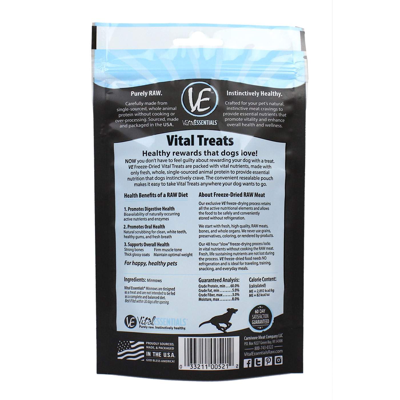 Vital Essentials Vital Essentials Freeze Dried Raw Minnows 1oz