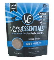 Vital Essentials Vital Essentials Freeze Dried Raw Beef Entree Mini Patties, 14oz