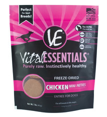 Vital Essentials Vital Essentials Freeze Dried Raw Chicken Entree Mini Patties, 14oz