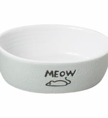 Ethical Ethical Nantucket Meow Dish Gray 5"