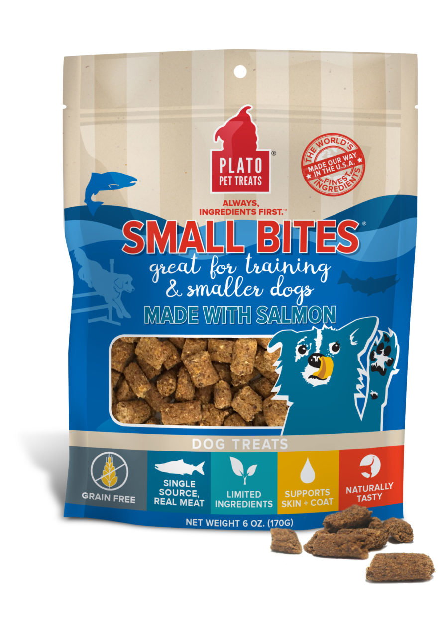 Plato Pet Treats Plato Small Bites Grain Free Salmon Recipe