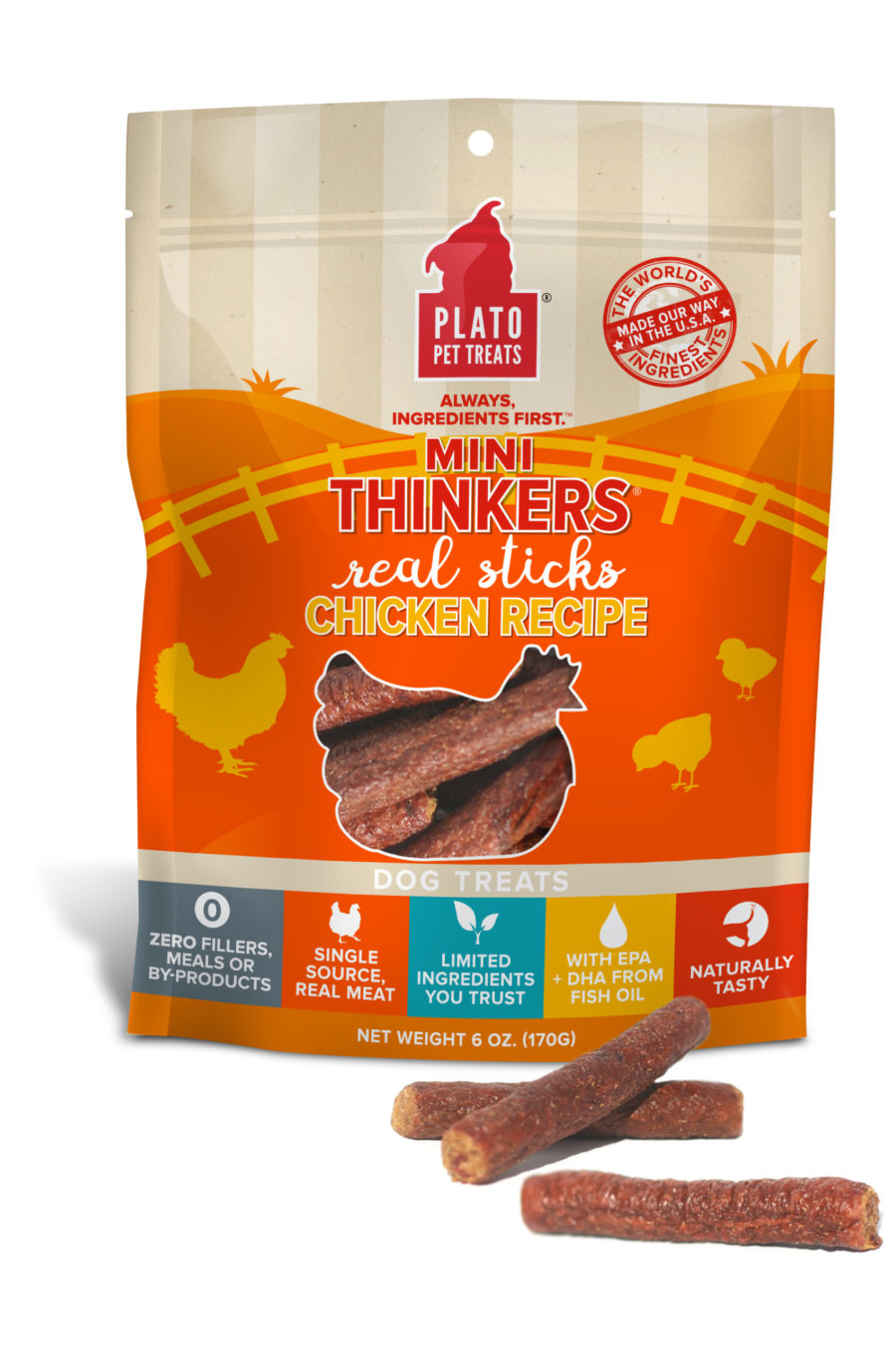 Plato Pet Treats Plato Mini Thinkers Chicken Recipe