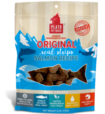 Plato Pet Treats Plato Original Real Strips Salmon Recipe