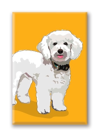 Paper Russells Bichpoo, Fridge Magnet