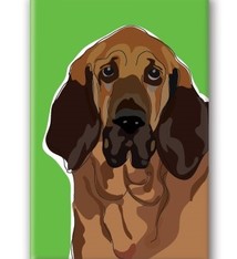 Paper Russells Bloodhound, Fridge Magnet