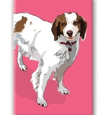 Paper Russells Brittany, Fridge Magnet